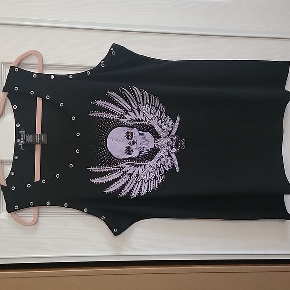 Sequins skull tank - Picture 2 of 10